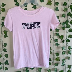Pink brand t-shirt in light pink size xs